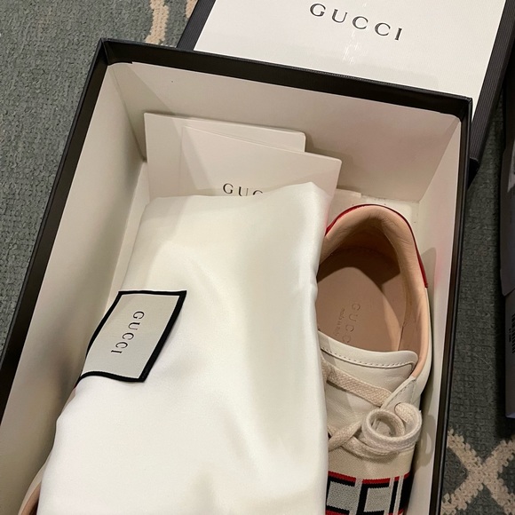 GUCCI New Ace Striped Sneakers - Picture 1 of 11
